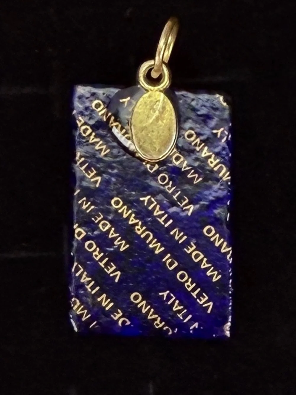 Vetro Di Murano made in Italy, gorgeous glass pendant + free 16” cord necklace